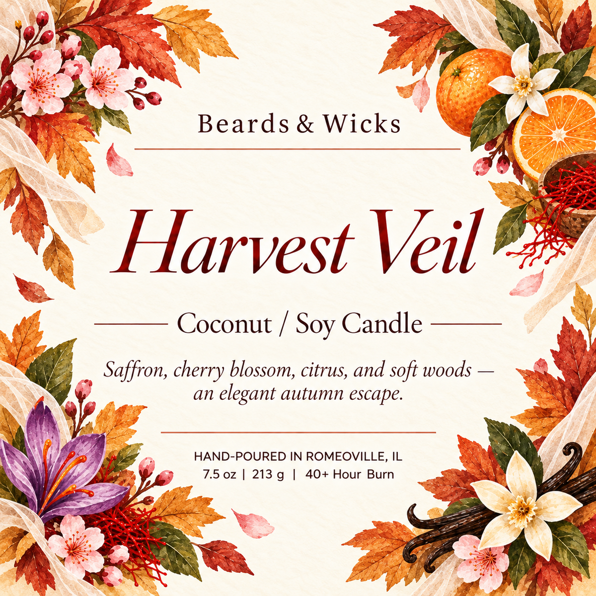 Harvest Veil Candle