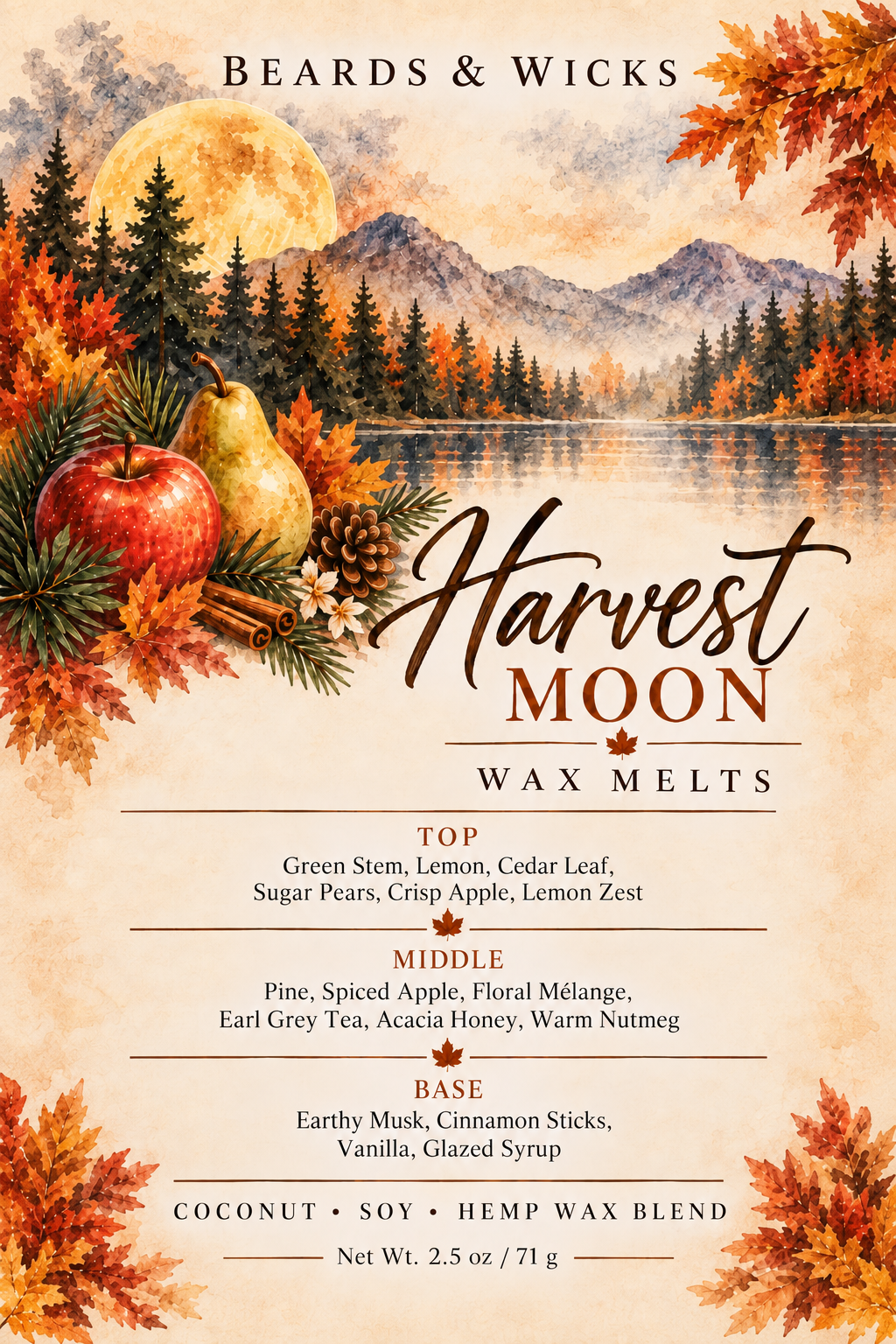 Harvest Moon Wax Melt