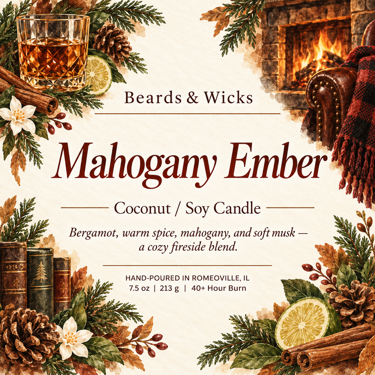 Mahogany Ember Candle