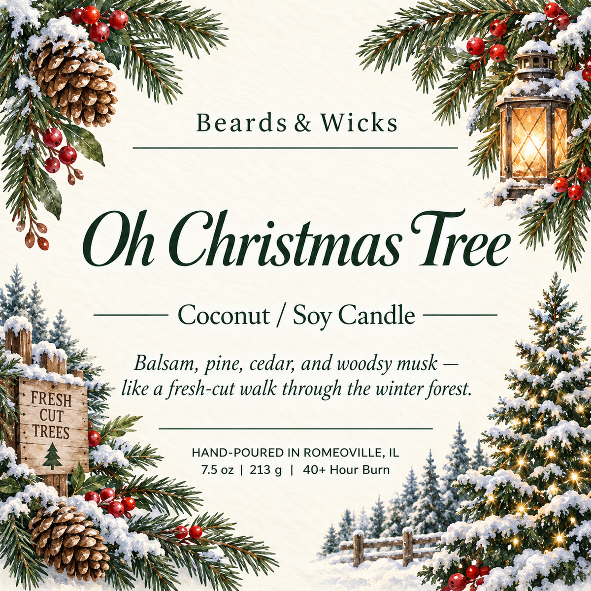 Oh Christmas Tree Candle