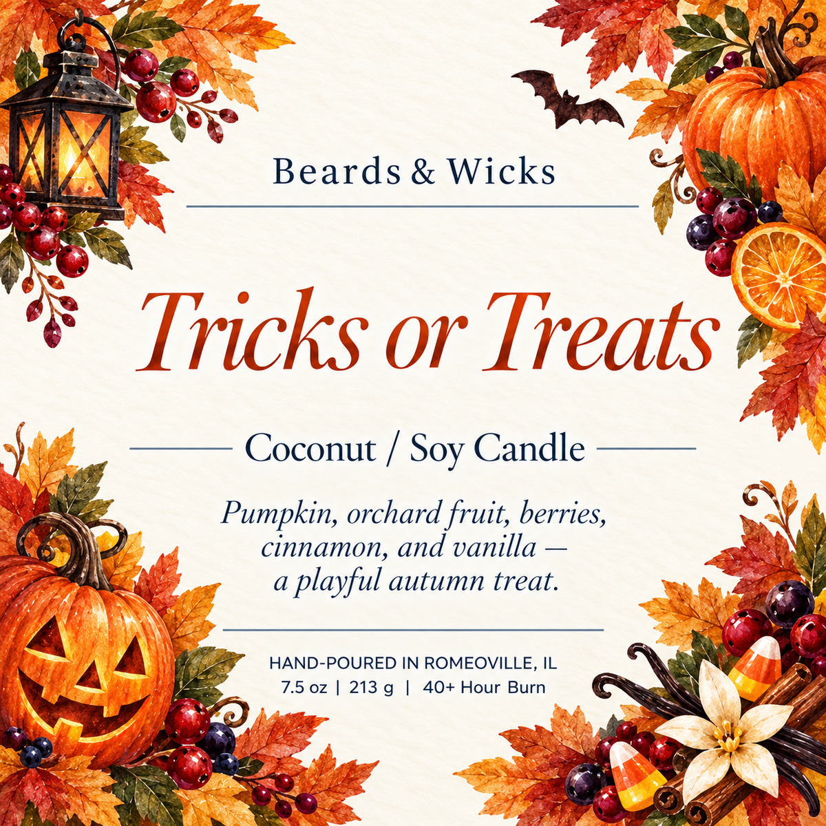 Tricks or Treats Candle