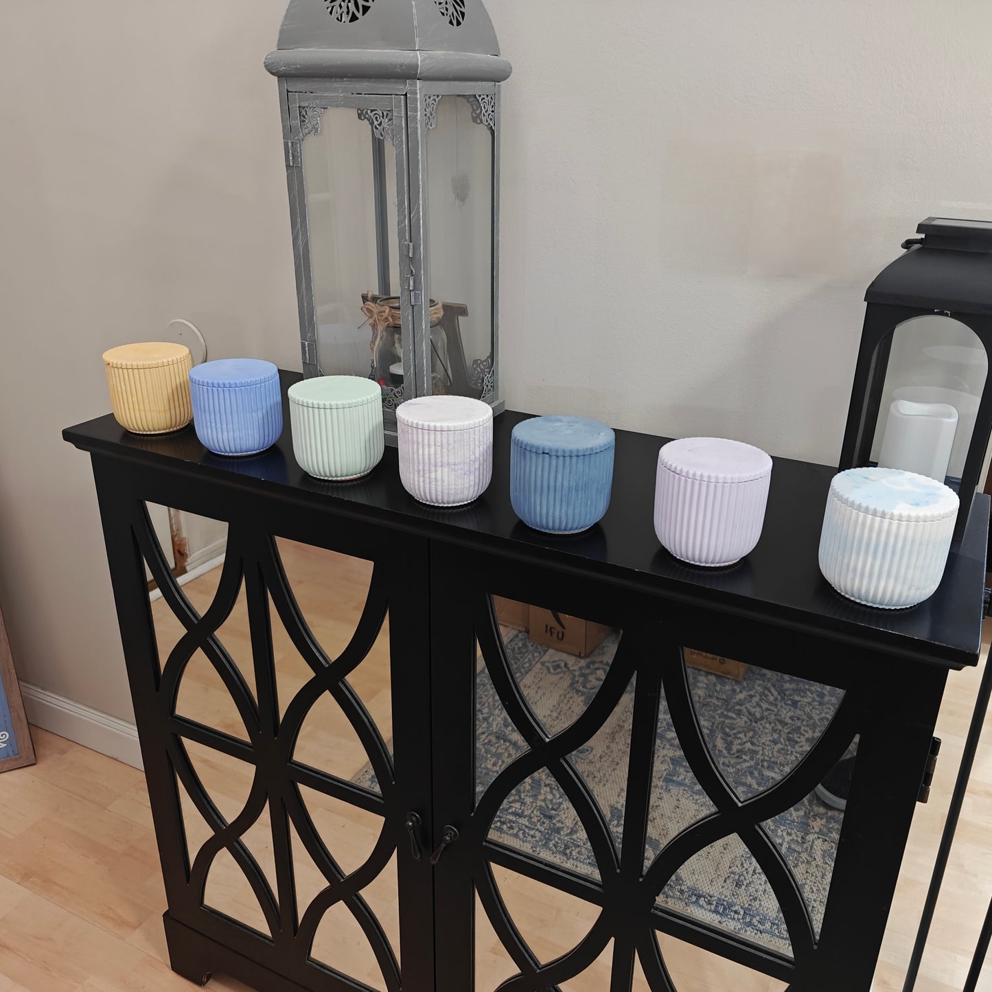 Candle Jar - Carousel Ridged