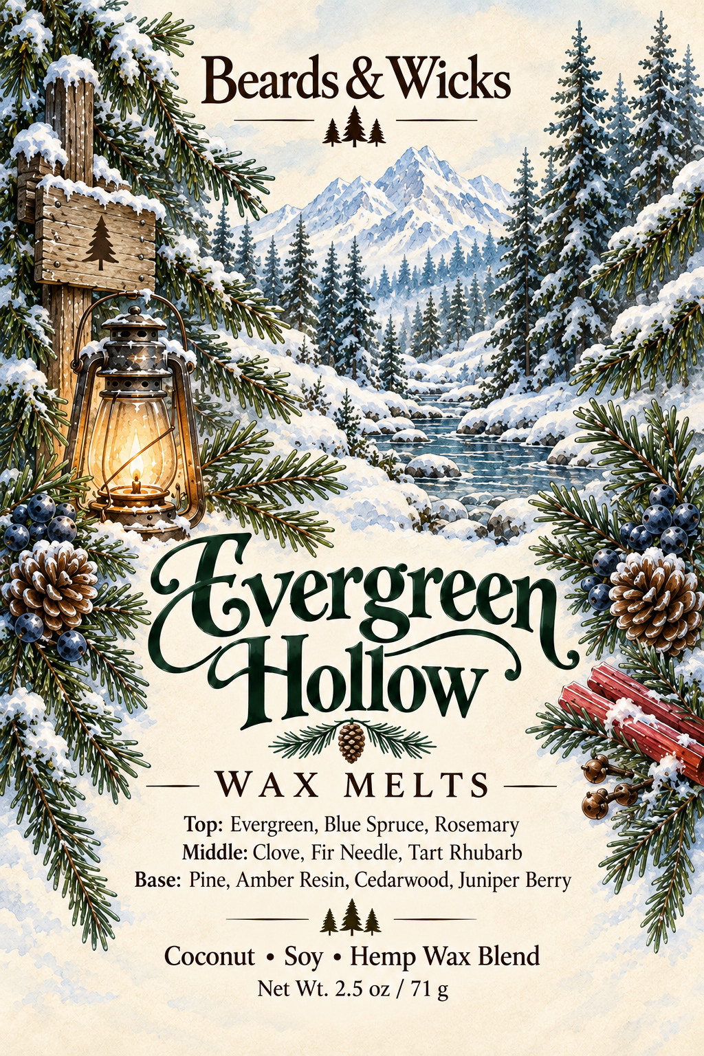 Evergreen Hollow Wax Melt