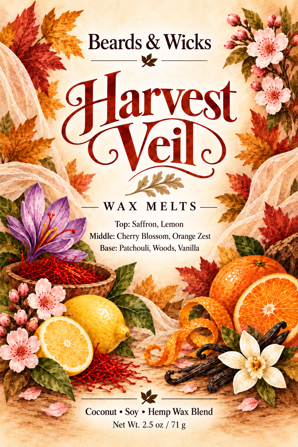 Harvest Veil Wax Melt